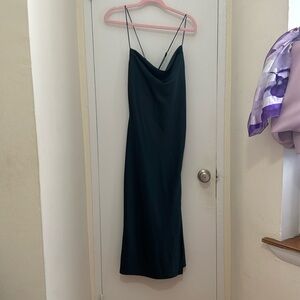Navy Banana Republic maxi dress